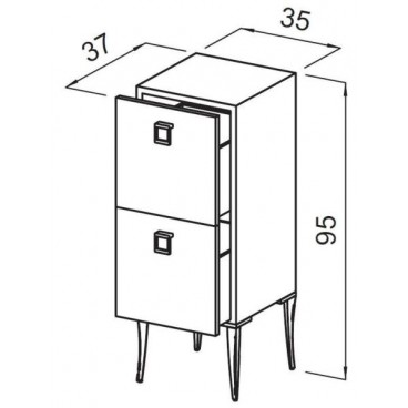 Тумба парикмахерская &quot;CABINET SHOP GG70&quot;