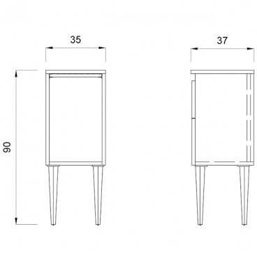 Тумба &quot;STYLING CABINET 90&quot;