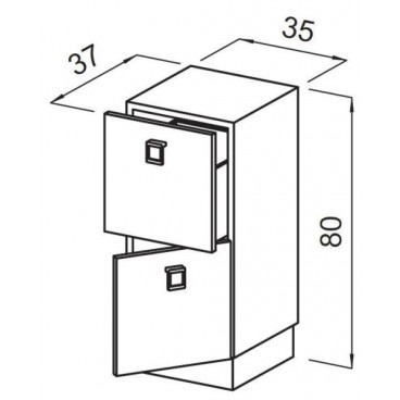 Тумба парикмахерская &quot;CABINET SHOP GA70&quot;